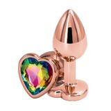 NS Novelties Rear Assets plug anal con cristal Pequeño Oro Rosa