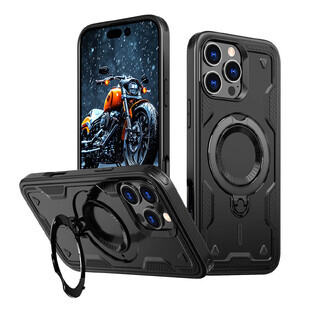 Funda Hybrid Armor Trendy con MagSafe para iPhone 16 Pro - negro