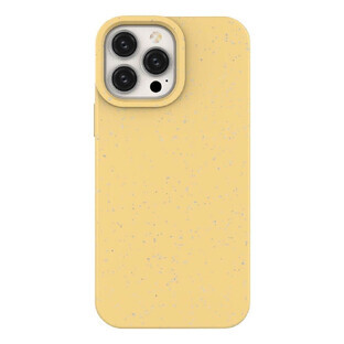 Eco Case iPhone 14 Plus siliconen afbreekbaar hoesje geel