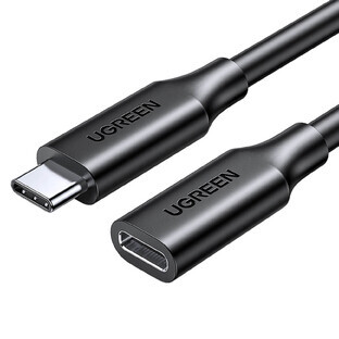 Cavo Ugreen 10387 USB-C - USB-C PD QC 4K 60Hz 100W 5A 10Gbps 1m - nero