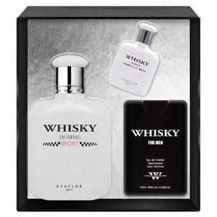 Evaflor Whisky Homme Sport Eau de Toilette, 100 ml + Eau de Toilette, 10 ml + Eau de Toilette, 20 ml