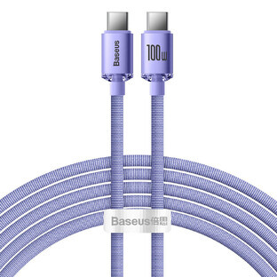 Baseus Kabel CAJY000705 USB-C - USB-C PD QC 100W 5A 480Mbps 2m - lila