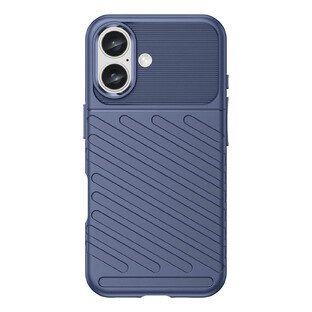 Thunder Case Silikonhülle für iPhone 16 Plus - blau