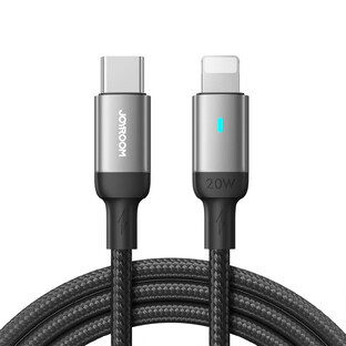 Joyroom Serie straordinaria A10 Cavo Lightning / USB-C PD 20W 1,2 m - nero