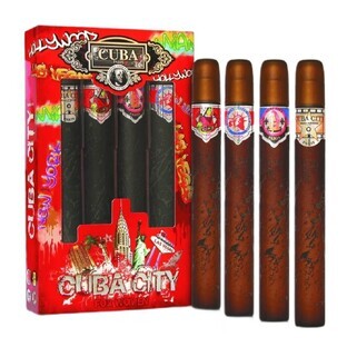 Cuba Originele Cuba Stad Voor Vrouwen Set Hollywood Eau de Parfum 35 ml + Las Vegas Eau de Parfum 35 ml + New York Eau de Parfum 35 ml + Miami Eau de Parfum 35 ml