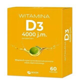Vitamina D3 4000 UI, 60 cápsulas