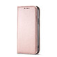 Magnet Card caz iPhone 14 Pro Max flip capac portofel roz