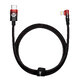 Cavo Baseus CAVP000220 angolato Lightning - USB-C PD 20W 480Mbps 1m - rosso