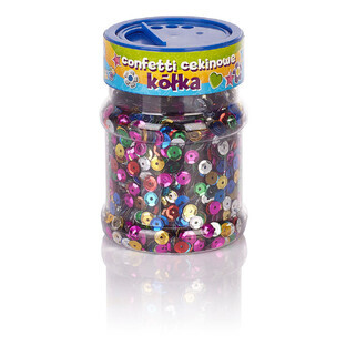 Confetti sequin circles mix colors 100g