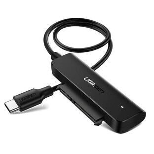 Ugreen adapter HDD SSD adapter 2.5 SATA III 3.0 - USB Type C 3.2 Gen 1 (SuperSpeed USB 5 Gbps) black (70610 CM321)