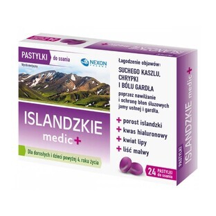 Icelandic Medic+, 24 pastillas para chupar