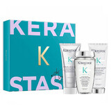 Set Shampoo detergente per capelli Kerastase Symbiose, 250 ml + Balsamo lenitivo per capelli, 200 ml + Gommage micro-esfoliante per cuoio capelluto, 200 ml
