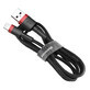 Baseus Cafule USB-A / Lightning 2.4A QC 3.0 0.5 m Kabel - schwarz/rot
