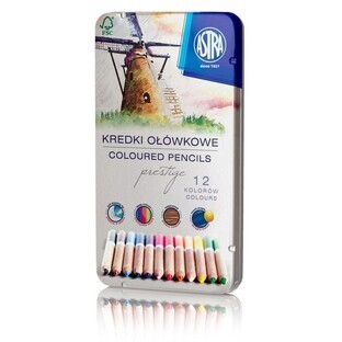 Prestige-potloden 12 kleuren in etui