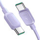 Joyroom Multi-Color Seria A14 USB-C / USB-C 100W cablu 1,2 m - violet