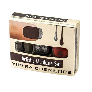Set manicure artistico Vipera Set di smalti 06 Dracula, 3 x 5,5 ml