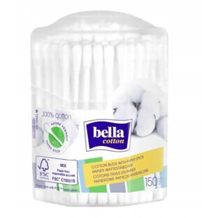 Tampoane de bumbac Bella, 150 bucăți