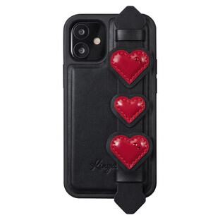 Custodia in gel Kingxbar Sweet Series decorata con veri cristalli Swarovski con supporto iPhone 12 Pro Max nero