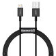 Baseus Superior USB - Lightning cable 2.4 A 1 m black (CALYS-A01)