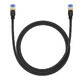 Baseus câble internet haut débit RJ45 cat.7 10Gbps 1m tressé noir