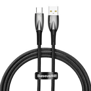 Baseus Glimmer Series Câble de charge rapide USB-A - USB-C 100W 480Mbps 1m noir