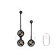 S-Hande Gem-RTC Vibrating Geisha Balls for Pelvic Floor Muscle Training Remote Controlled Black