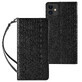 Magnet curea caz pentru iPhone 13 mini portofel caz + mini lanyard pandantiv negru