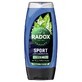 Radox Sport Gel de Ducha para Mujer Hierba Limón y Sal Marina, 225 ml