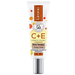 Lirene C+E Vitamin Energy Toning Cream SPF50, 30 ml