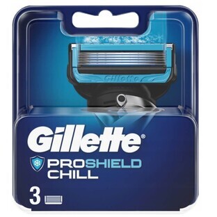 Gillette ProShield Chill Replacement razor blades, 3 pieces