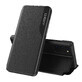Eco Leather View Case elegante Tasche mit Flip Cover und Standfunktion Samsung Galaxy A72 4G schwarz