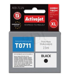 ActiveJet, Inchiostro per Epson AEB-711N (sostituzione T0711) nero (nero)