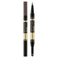 Eveline Cosmetics Brow Art Duo Stylo et poudre à sourcils 2-en-1 foncé