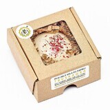 Miodowa Mydlarnia Boule de bain effervescente à la fraise, 80 g