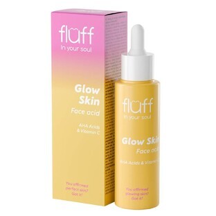 Fluff In Your Soul Exfoliante facial iluminador con vitamina C y ácidos AHA, 40 ml