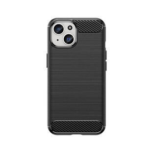 Funda de carbono flexible con estampado de carbono para iPhone 15 - negro