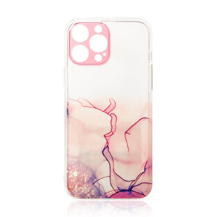 Marble case voor Samsung Galaxy A12 5G gel case marmer roze