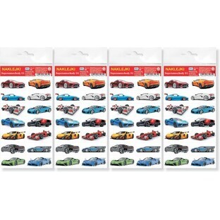 Supercars 01 Stickere pachet de 4 bucăți