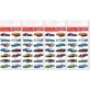 Supercars 01 Stickere pachet de 4 bucăți