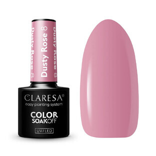 Claresa Soak Off UV/LED Dusty Rose Hybrid Varnish 8, 5 g