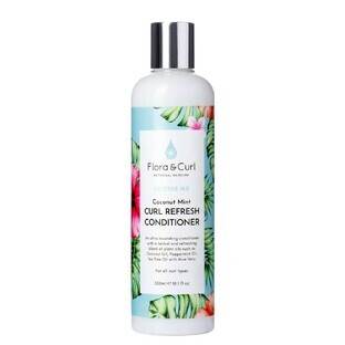 Flora amp; Curl Coconut Mint Curl Refresh Conditioner for curly hair, 300 ml.