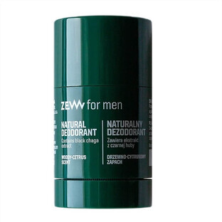 Zew For Men Deodorante naturale in stick con mozzo nero, 30 g
