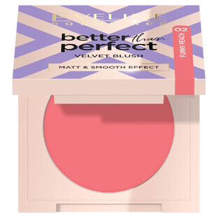 Eveline Cosmetics Better Than Perfect Velvet Blush Pressed Blush 02 Funny Peach, 2,3 g