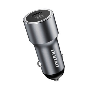 Dudao R14 USB-C 30W PD încărcător auto - argintiu
