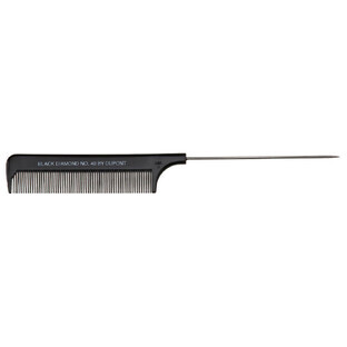 Denman DC06 Carbon Spitzkamm Pin Tail Haarkamm Schwarz