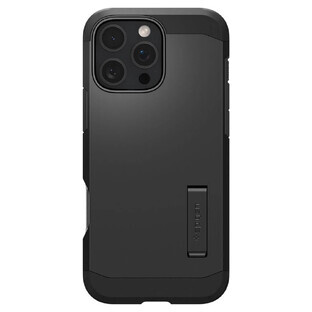 Spigen Tough Armor MagSafe case with stand for iPhone 16 Pro Max - black