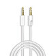 Dudao AUX mini jack 3.5mm 1m cablu stereo cu 3 câmpuri alb (L12S alb)