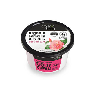Organic Shop, Kamelien-Körpercreme amp; 5 Öle, 250 ml