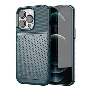 Thunder Case flexibele gepantserde hoes iPhone 13 Pro groen