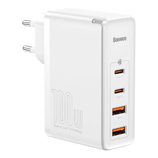 Baseus GaN2 Pro încărcător rapid 100W USB / USB tip C Quick Charge 4+ Power Delivery alb (CCGAN2P-L02)